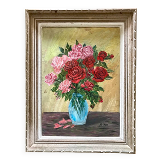 Tableau ancien les fleurs