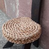 Handmade wickerwork chair from the 60s and 70s