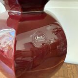 Large red ceramic lamp