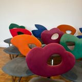 10 vintage Giorgio Saporiti chairs