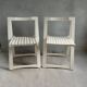 Pair of wooden folding chairs from the 60s