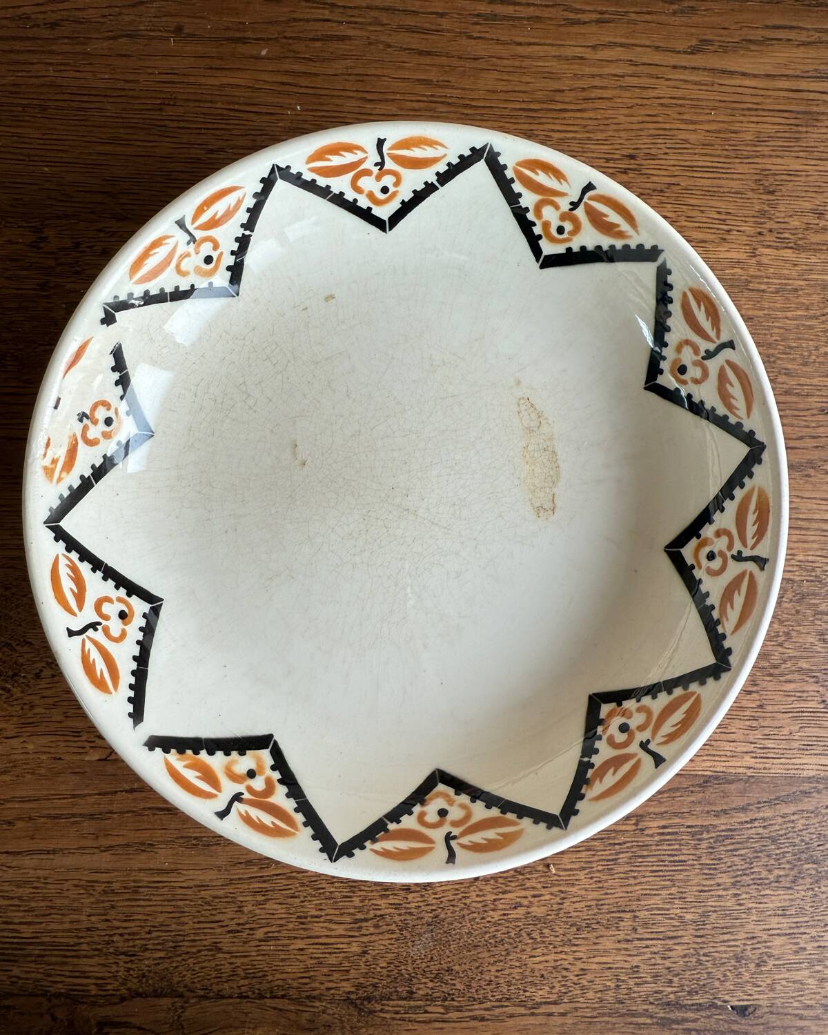 Badonviller Arcueil ironstone fruit bowl