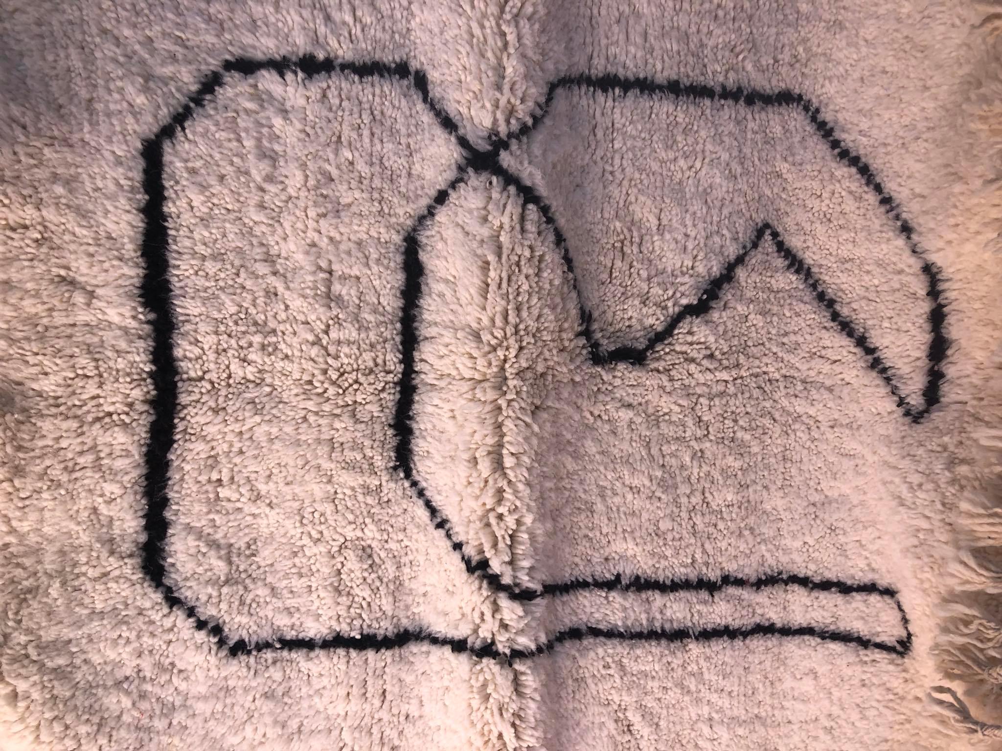 Wool carpet B.O5 145x115cm