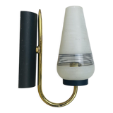 Wall lamp 50s brass opaline metal vintage