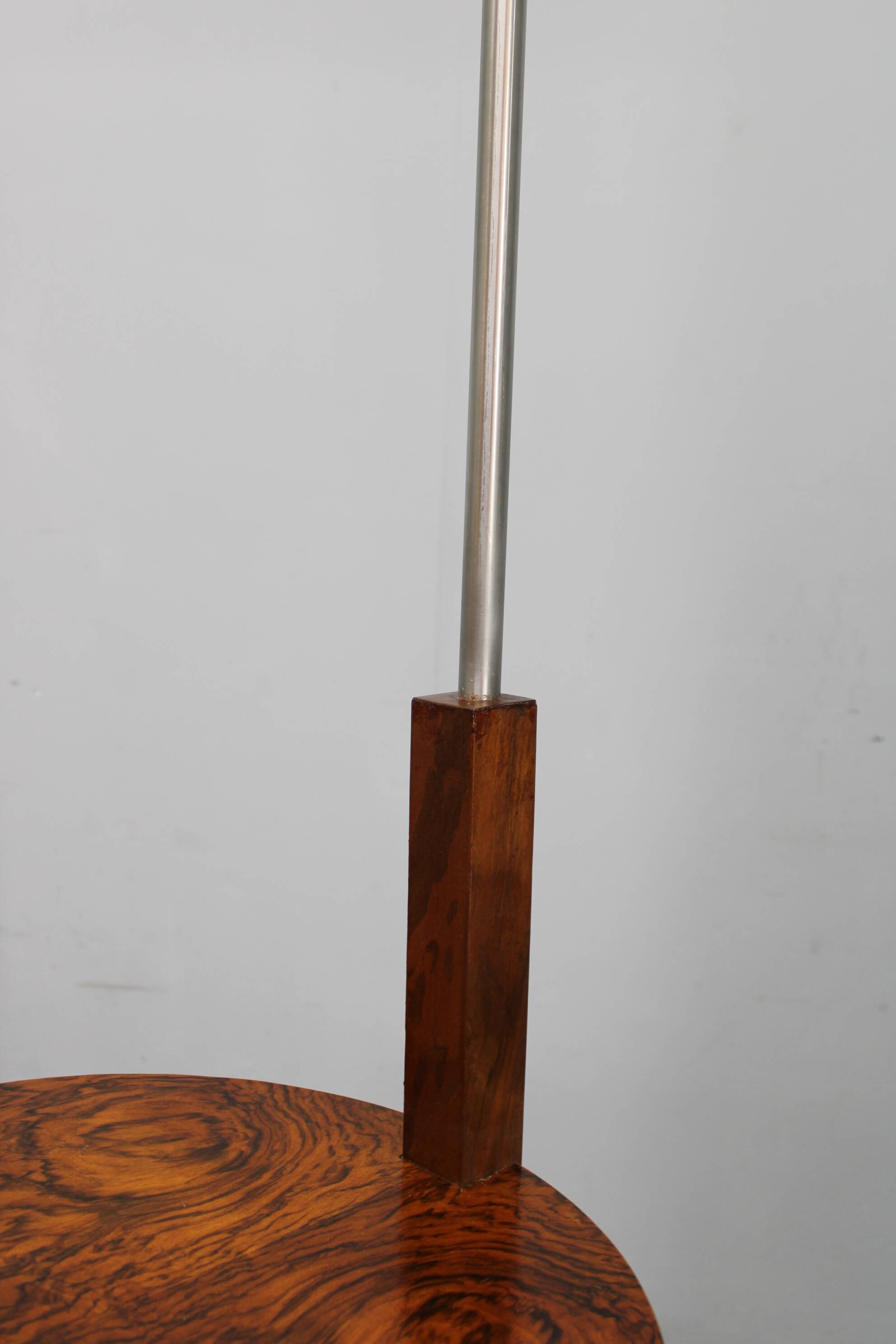 Art Deco floor lamp with shelves, Czechoslovakia, 1930s