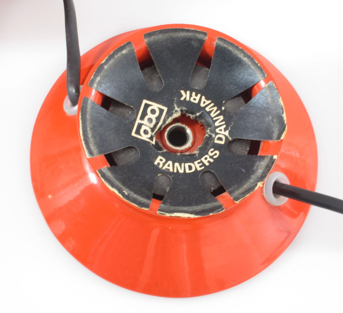 Abo Randers original scandinavian vintage red magnet bedside Ball Lamp