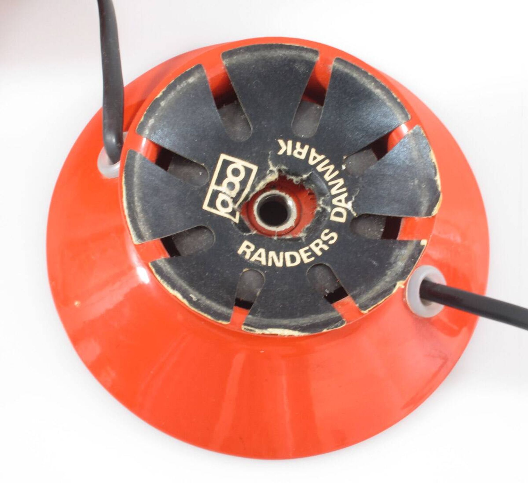 Abo Randers original scandinavian vintage red magnet bedside Ball Lamp