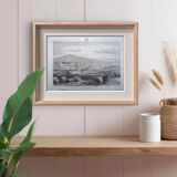 Vesoul, Haute-Saône, printed illustration from 1883.