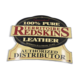 VINTAGE PLAQUE ENAMELED PUBLICITAIRE REDSKIN authorized distributor 30.7 x 26 cm