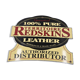VINTAGE PLAQUE ENAMELED PUBLICITAIRE REDSKIN authorized distributor 30.7 x 26 cm