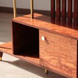 Illuminated Room Divider - Rosewood & Brass
