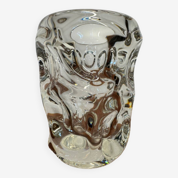 Vase massif cristal Vannes années 60