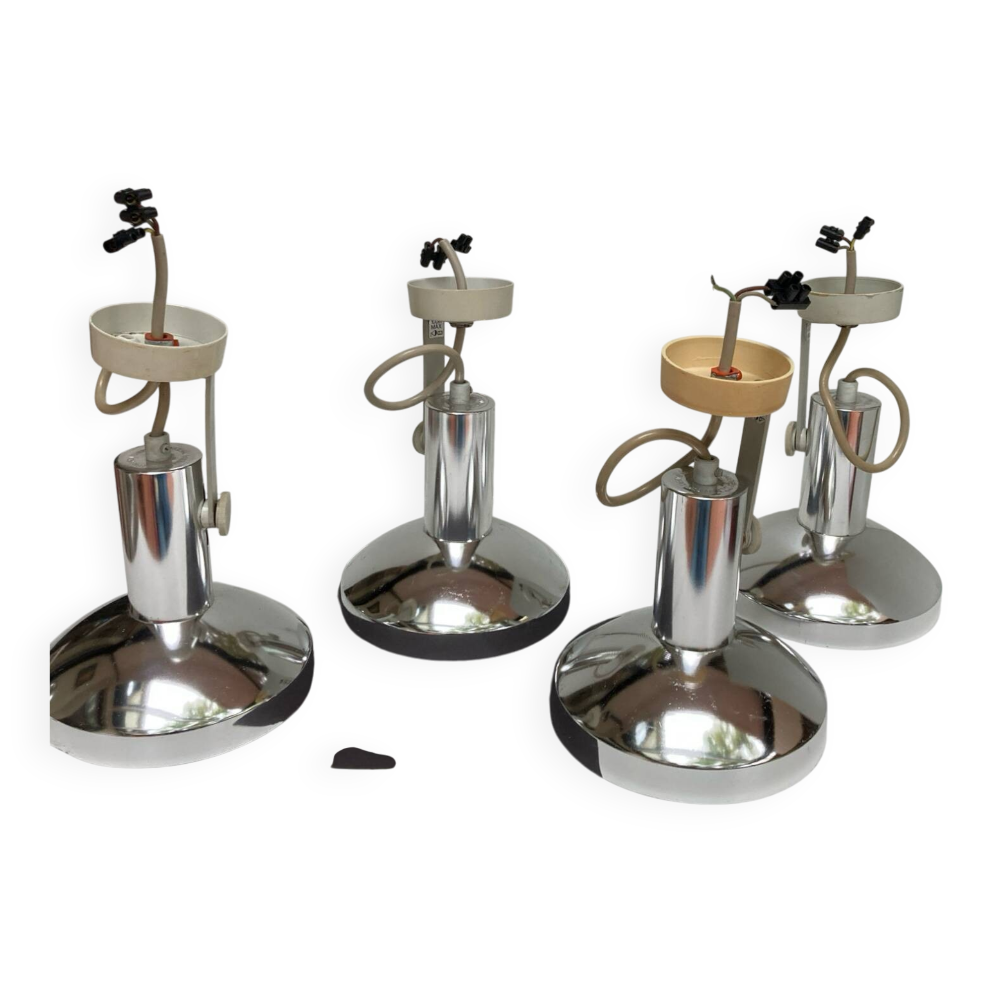 German aluminum wall light CONCORD LIGHTNING MURALE 70’S