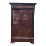 Secrétaire en acajou et placage d'acajou Louis Philippe