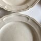 Set de 4 assiettes 18e à godrons en faience fine
