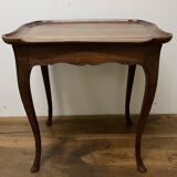Cabaret table in walnut and oak from the end of the 19th century