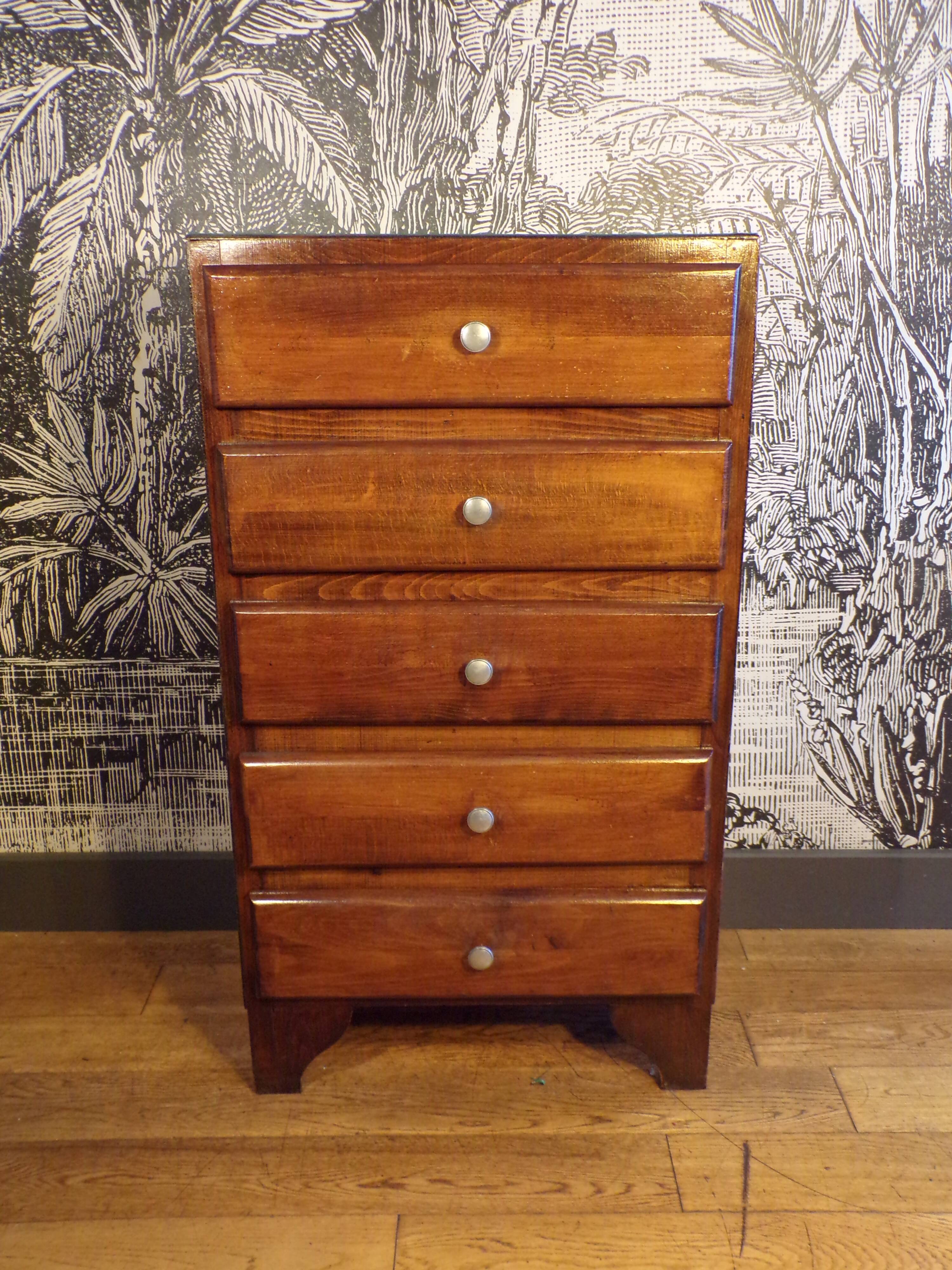 Vintage 5 drawer chest of drawers