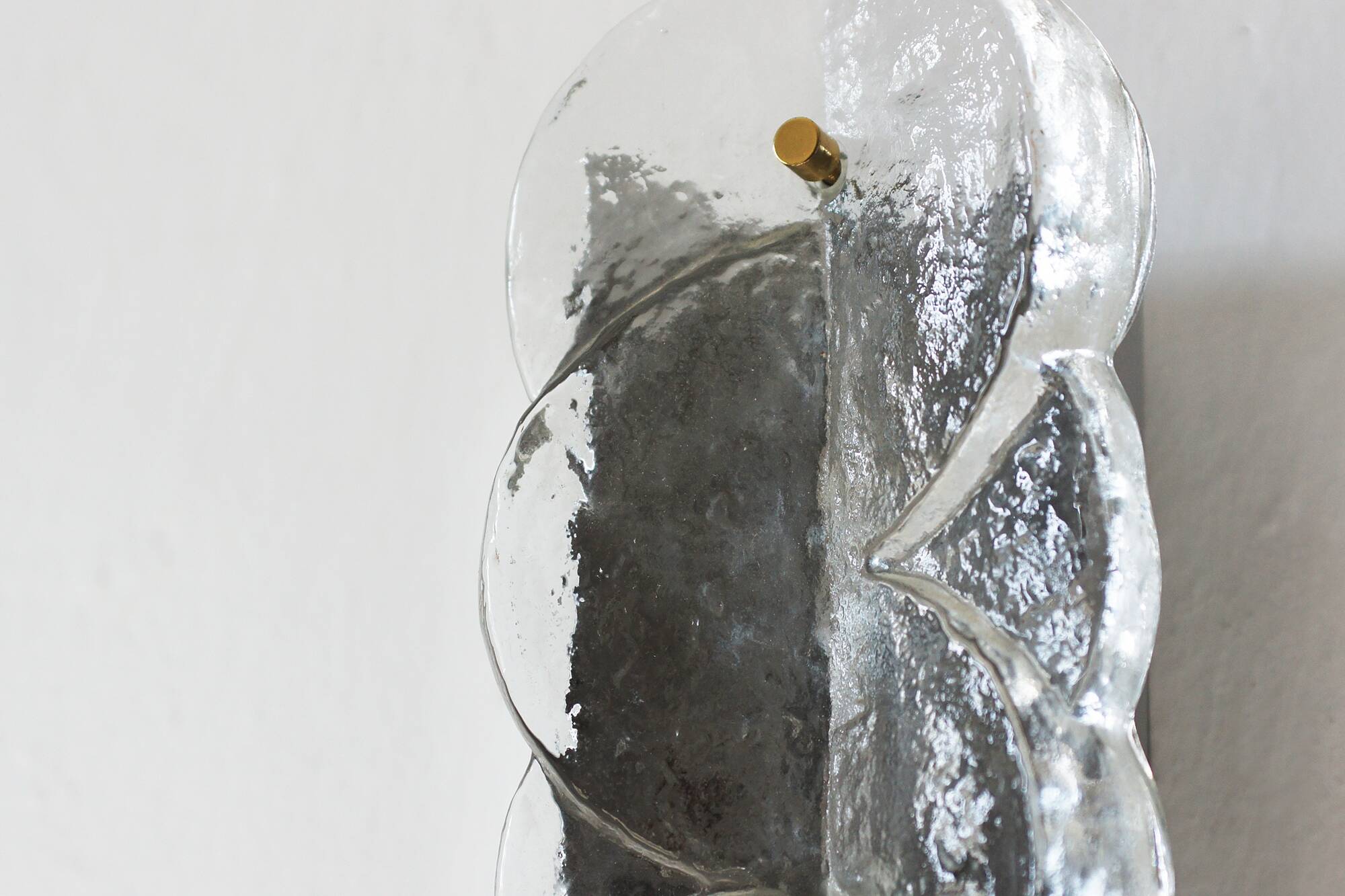 Citrus Wall Lamp in Glass and Metal from Kalmar Franken Kg, Set of 2