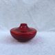 Vintage red glass vase