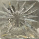 Diamond-cut crystal baluster vase with Lorraine cross