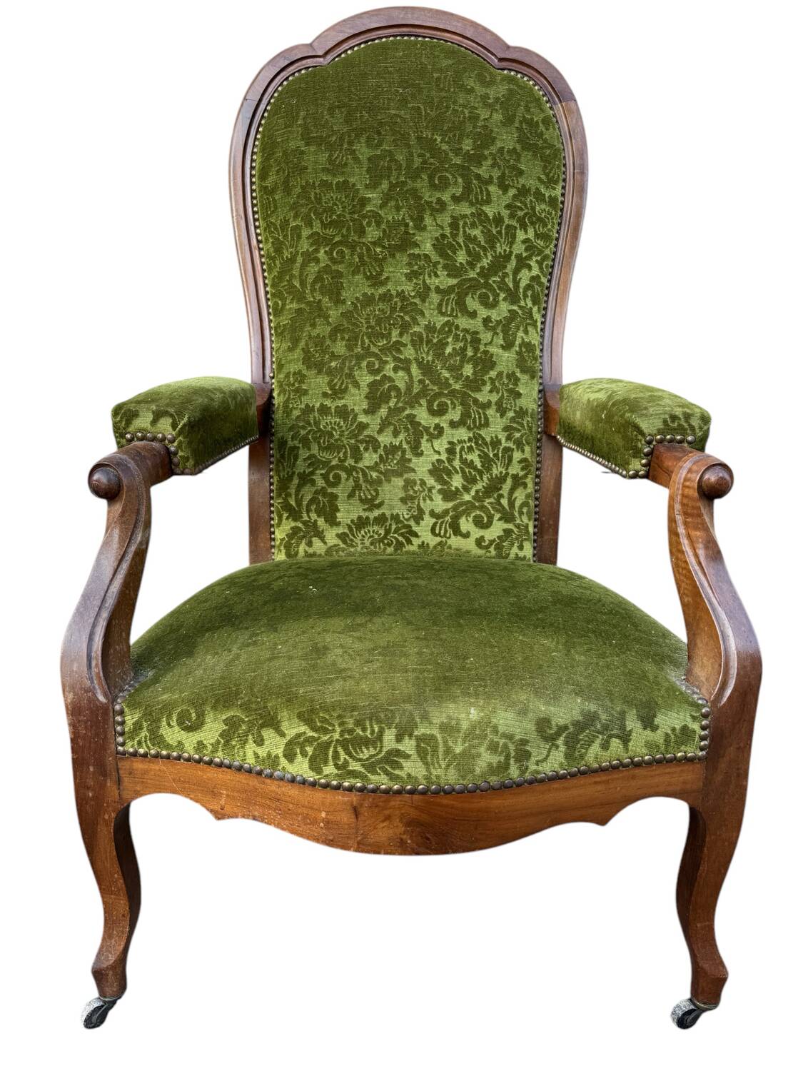 19's voltaire rack and pinion armchair