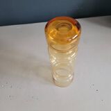 Amber tinted glass cylinder vase