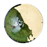 Two-tone enamelled terracotta bowl