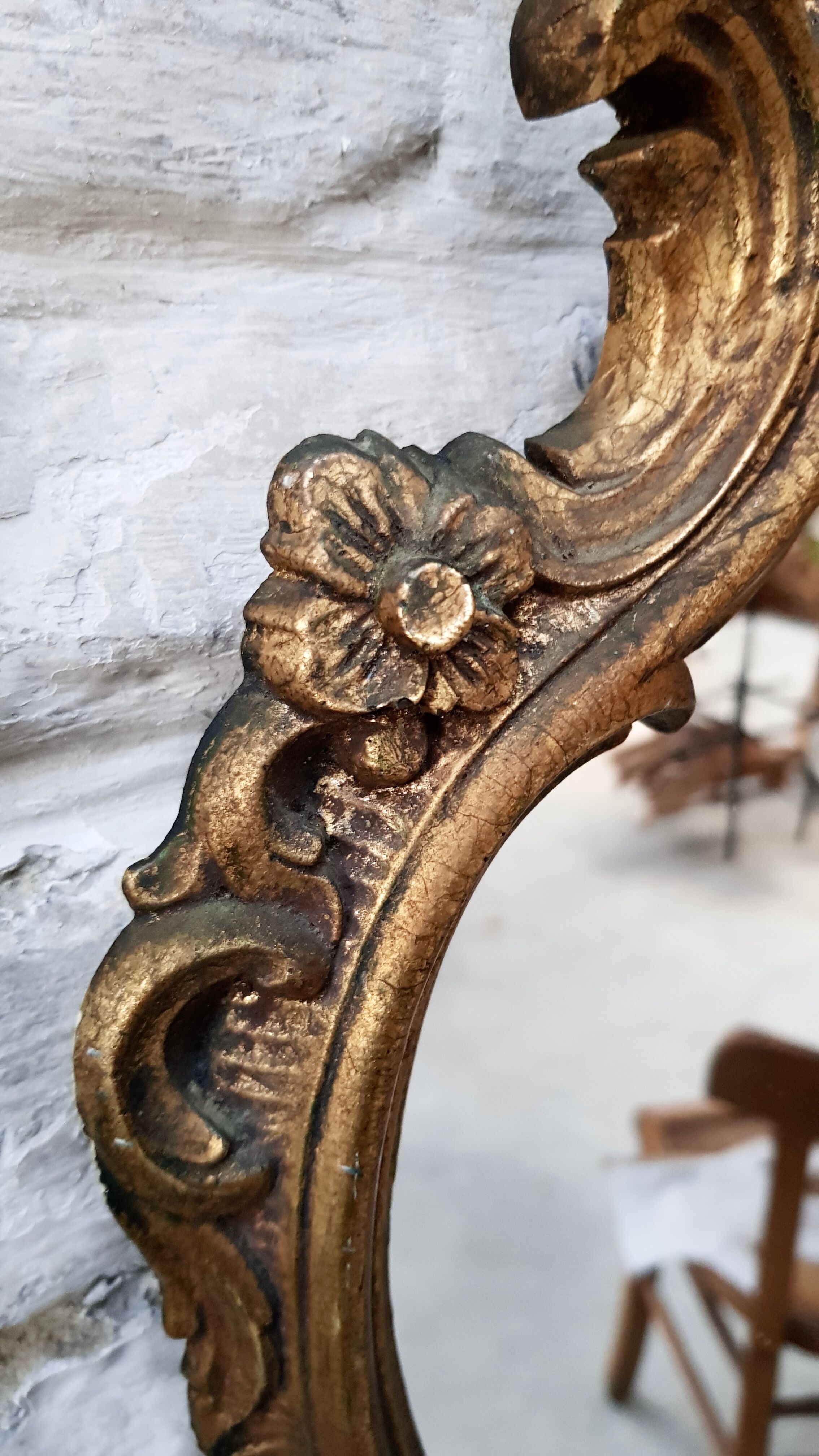 Gilded baroque mirror