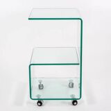 Pair of glass tables