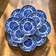 11 assiettes anglaises signées Enoch Wedgwood "Avon Cottage"