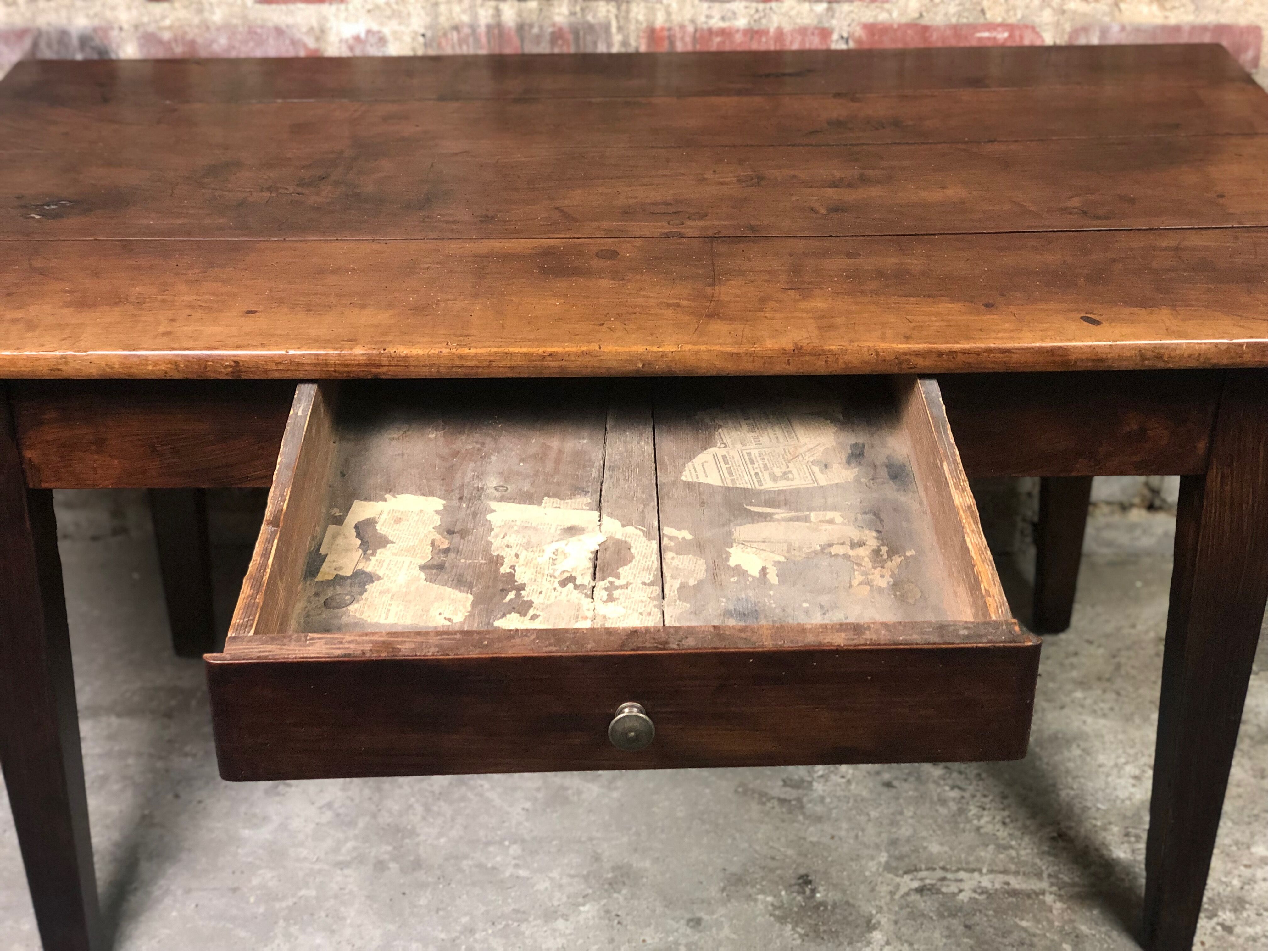 Farm table / walnut office late nineteenth century