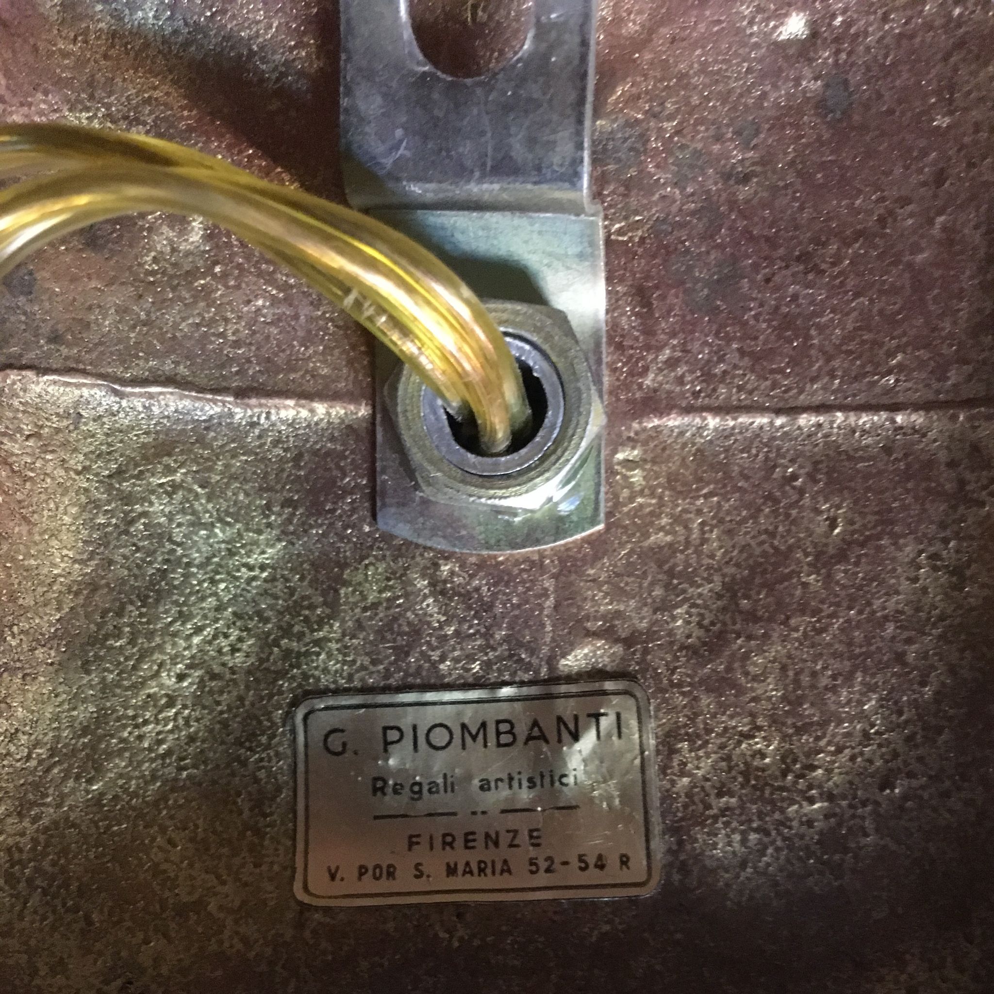 Appliques italiennes en bronze de G. Piombanti, 1950