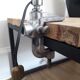 Workshop / industrial lamp - Orientable - Brushed metal - 50s