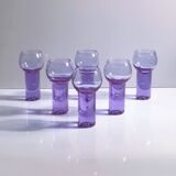6 Aperitif Glasses "Chameleon" by Sergio Asti for Arnolfo die Cambio - 1970