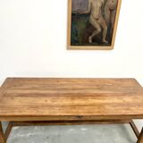 Grande table de ferme ancienne en noyer
