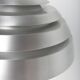 Vintage pendant light with brushed aluminum slats, 1970s