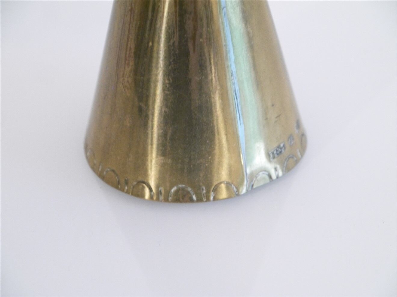 Vintage Scandinavian brass candle holder