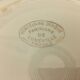 Set of 6 Flat Porcelain Plates Signed "Lunéville"