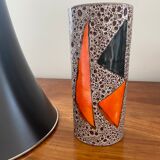 Ceramic roller vase Vallauris Le Vaucour signed