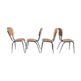 Chaises industrielles confort lux 1960