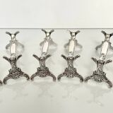 6 knife rests, "Chrysanthemum" model, from Maison Christofle