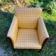 Art Deco club armchair in solid wood, early 20th century
