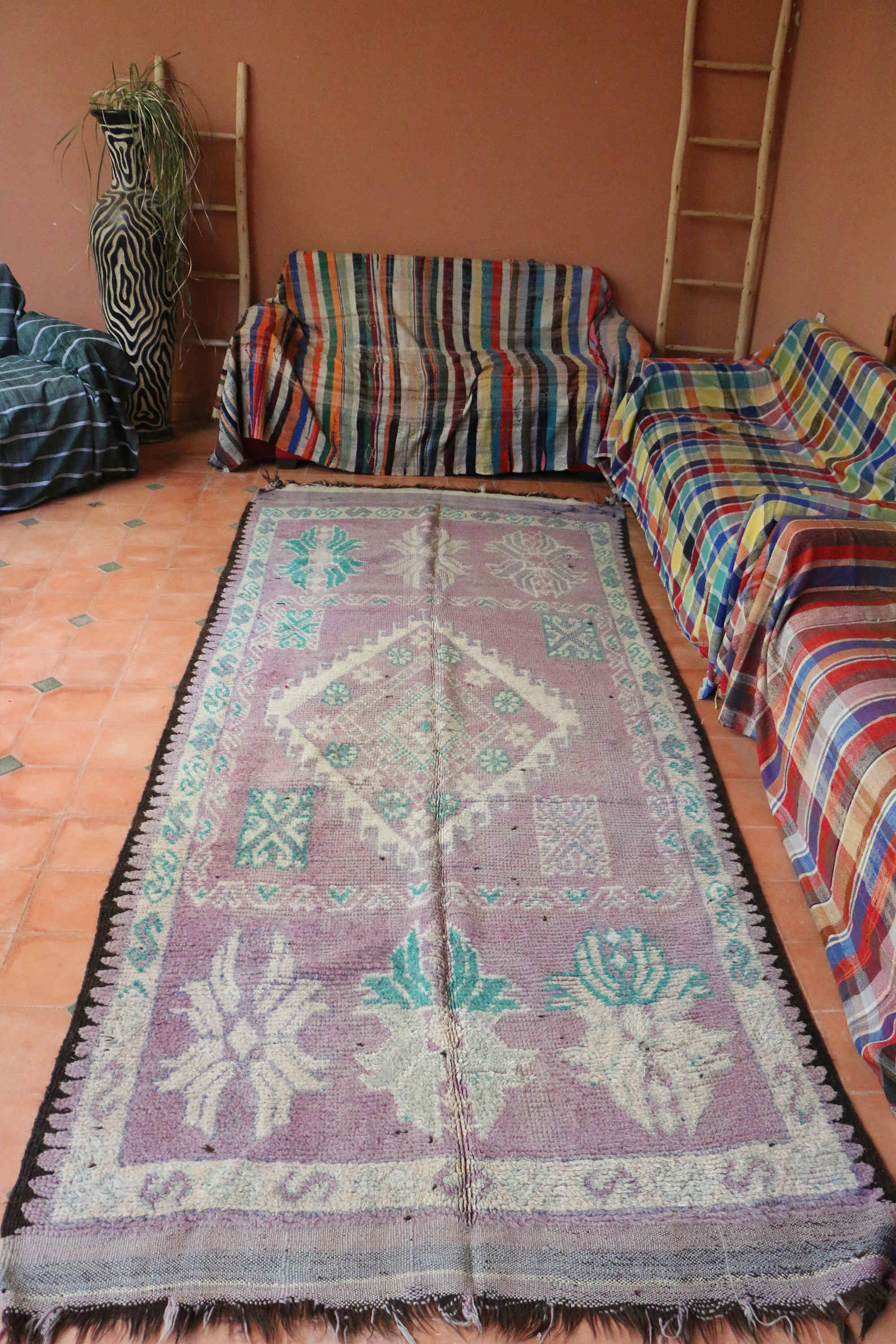 Moroccan Vintage Carpet 145 x 345 cm