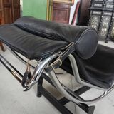 LC4 chaise longue signed – Le Corbusier / Cassina – black leather