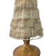 Vallauris stoneware lamp, signed Sesame