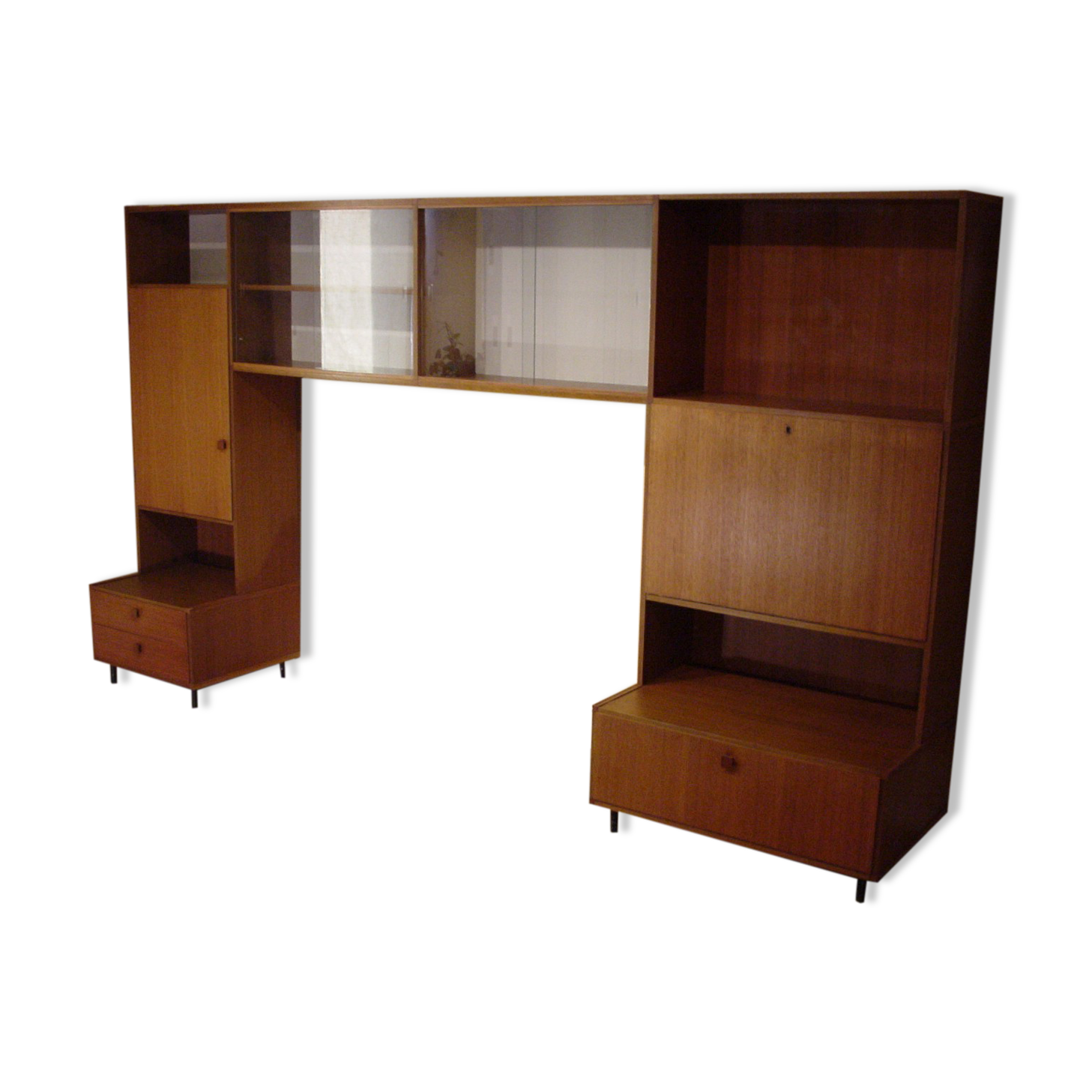 Vintage teak library