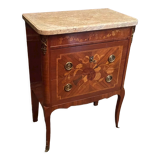 Louis XV Louis XVI style inlaid chest of drawers