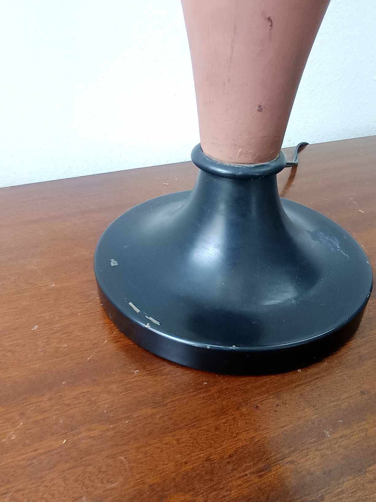 Large terracotta lamp and vintage tribal lampshade