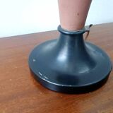 Large terracotta lamp and vintage tribal lampshade