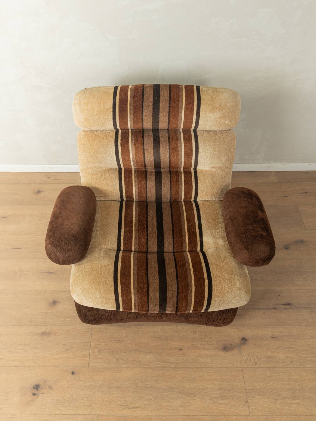 2x Space Age armchair set from the 1970s in velour